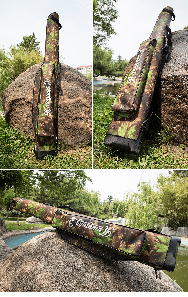 矶竿鱼竿包渔具包120cm钓鱼包钓鱼竿包垂钓用品鱼杆包海竿路亚包枫叶