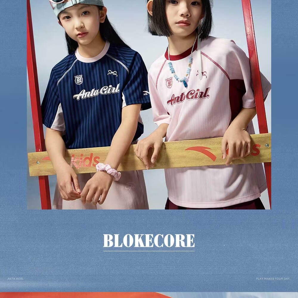 Anta Kids Girls Short Sleeve 2026 Summer Comfortable Skin-friendly Outdoor Quick-dry T-shirt TA62626103 17