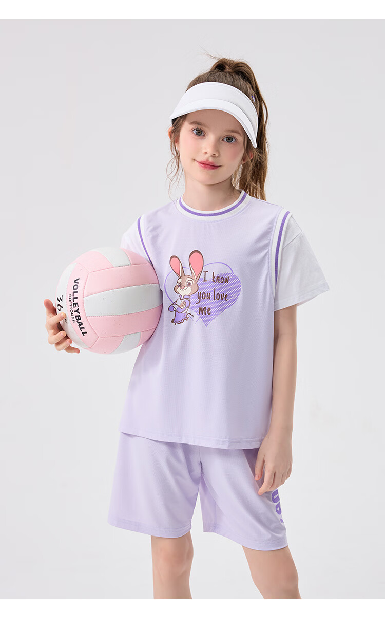 Disney Boys Summer Outfit 2026 New Stylish Kids Short Sleeve Quick-Dry Sports Two-Piece Set 15