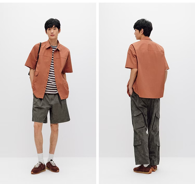 Semir Wang Anyu Marcus Collaboration Men's Short Sleeve Shirt 2026 Summer New UPF50 Sun Protection Top 34