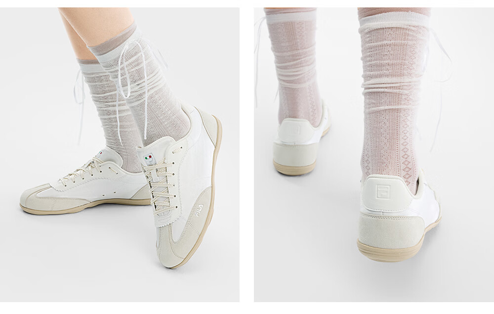 FILA Official Han So-hee Style Water Dance Shoes 1S Women's German Training Shoes 2026 Thin Sole Casual Sports Shoes 26
