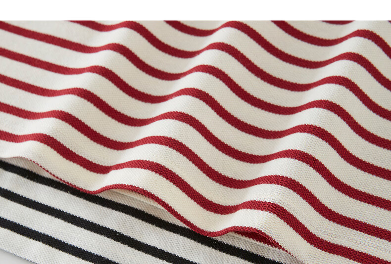 Sllsky Nautical Stripe Short Sleeve T-Shirt Women Summer 2026 New Casual Fashion Colorblock Crew Neck Shoulder Top 28