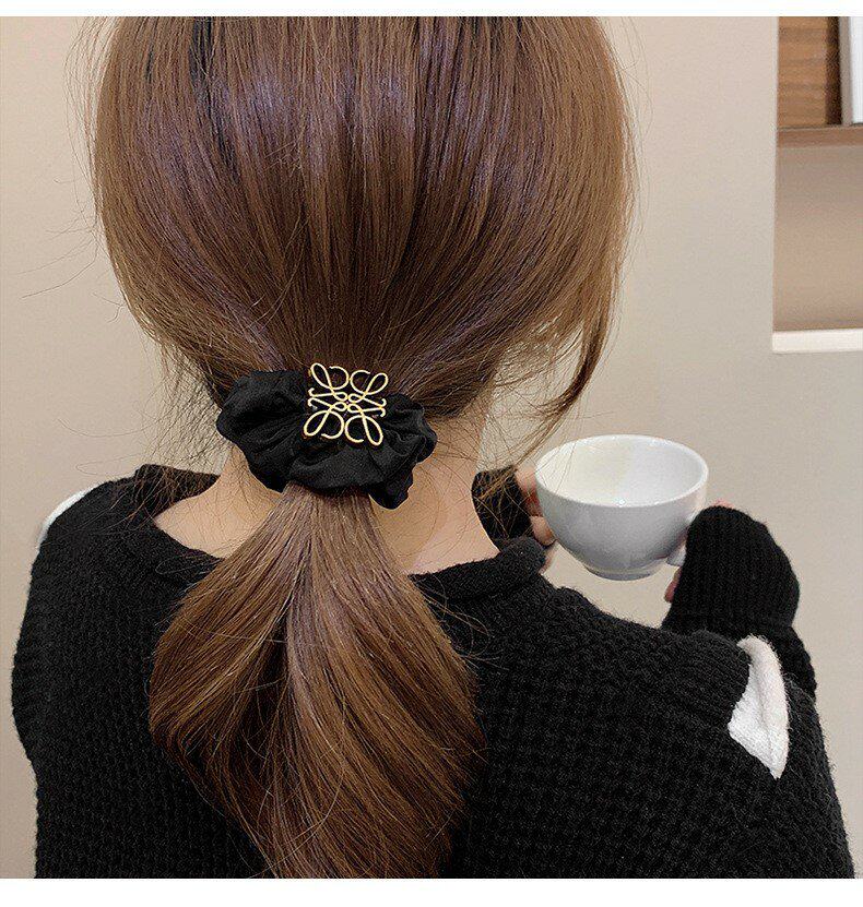 Yidai'er High Elasticity Simple Hair Tie Scrunchie for Women 2026 New French Style Premium Hair Accessory 5