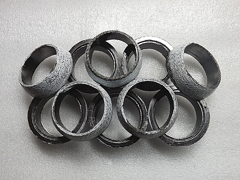 适用于汽车排气管消音器消声器烟管三元接口垫密封圈锥形圆垫垫片