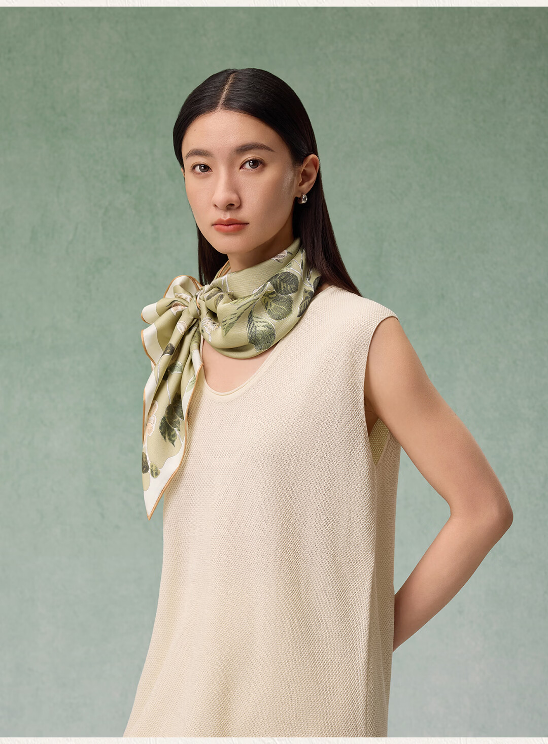 Shanghai Story Spring Summer Premium Silk Scarf Yiluo Satin Birthday Gift for Mom and Girlfriend Women's Scarf Gift Box 9