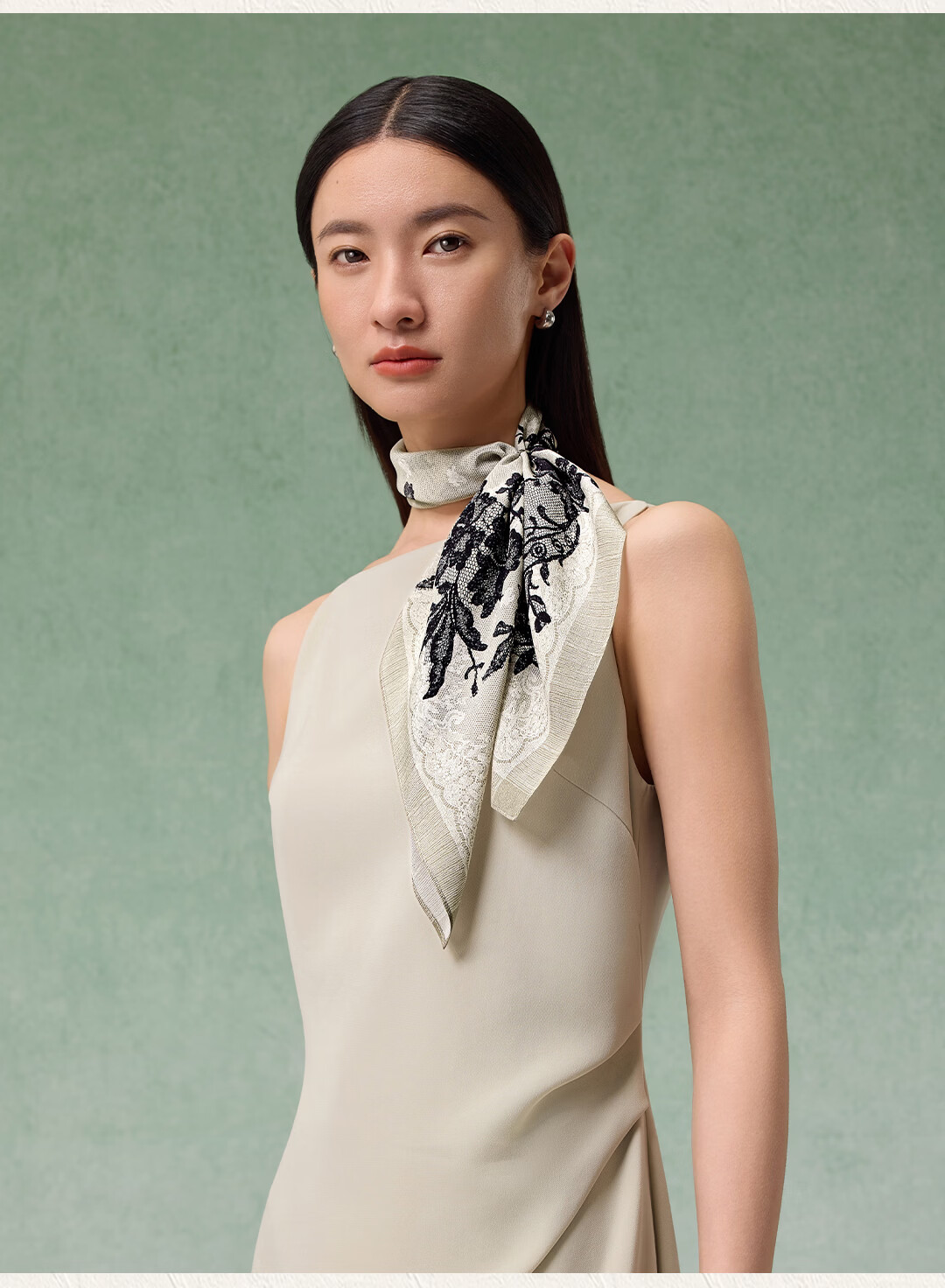 Shanghai Story 100% Mulberry Silk Double Crepe Square Scarf New Arrival Birthday Gift for Mom and Girlfriend Women's Shawl 13