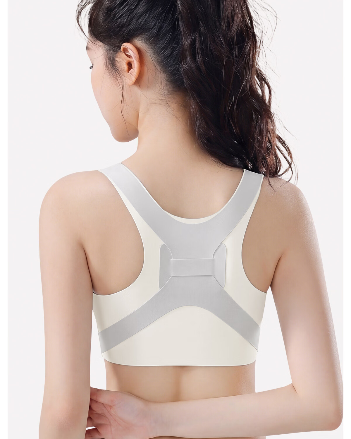GRACEWELL Adolescent Girls' Development Period Sports Bra, Anti-Shock Vest for Middle and High School Students, Large Kids' Underwear, Skin Color, 2XL 17