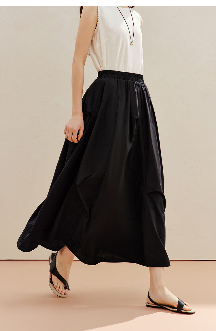 INMAN INMAN Fashion-Forward Blue And White Porcelain Klein Blue Irregular Midi Skirt, Summer 2026 Long Skirt, Klein Blue XL 17