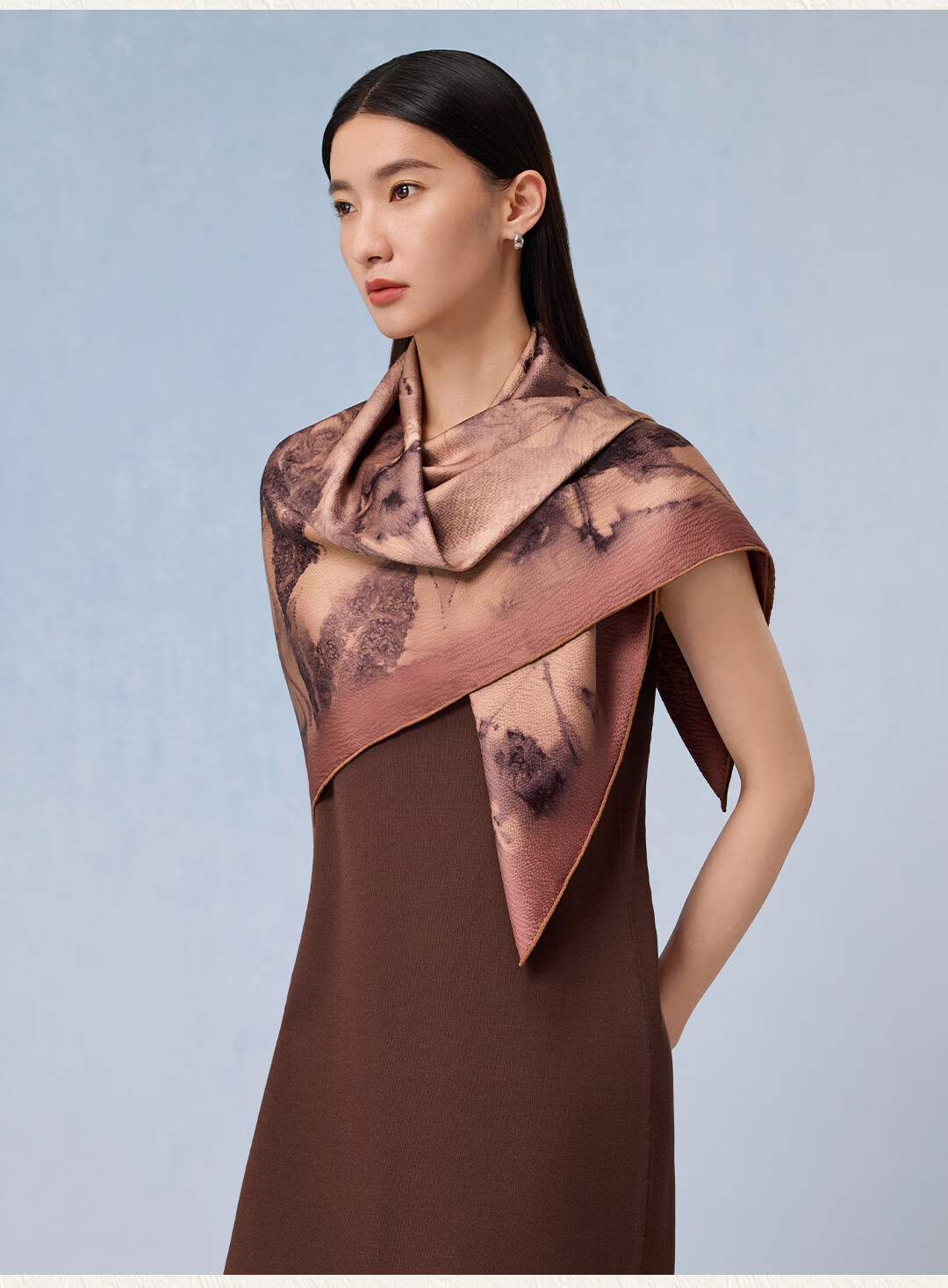 Shanghai Story 100% Mulberry Silk Pearl Satin Women's Scarf Square Scarf Gift Box for Mom and Girlfriend 7