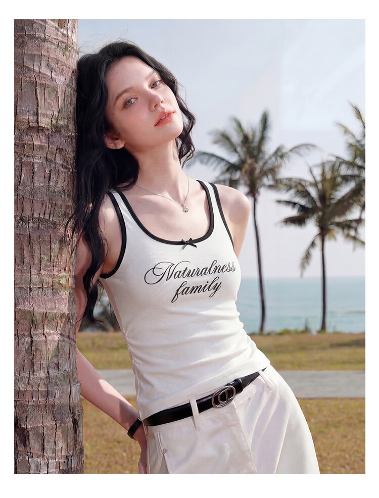 TonLion 2026 Spring Summer New Colorblock American College Style Designer Beautiful Basic Vest for Women 15