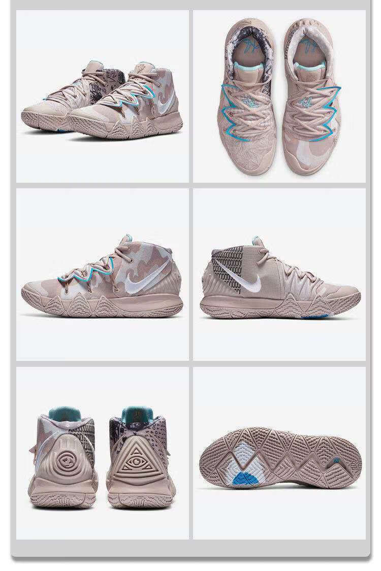 欧文合体篮球鞋男鞋黑蓝刺绣大眼欧文6代南海岸战靴 欧文6迷彩紫 36