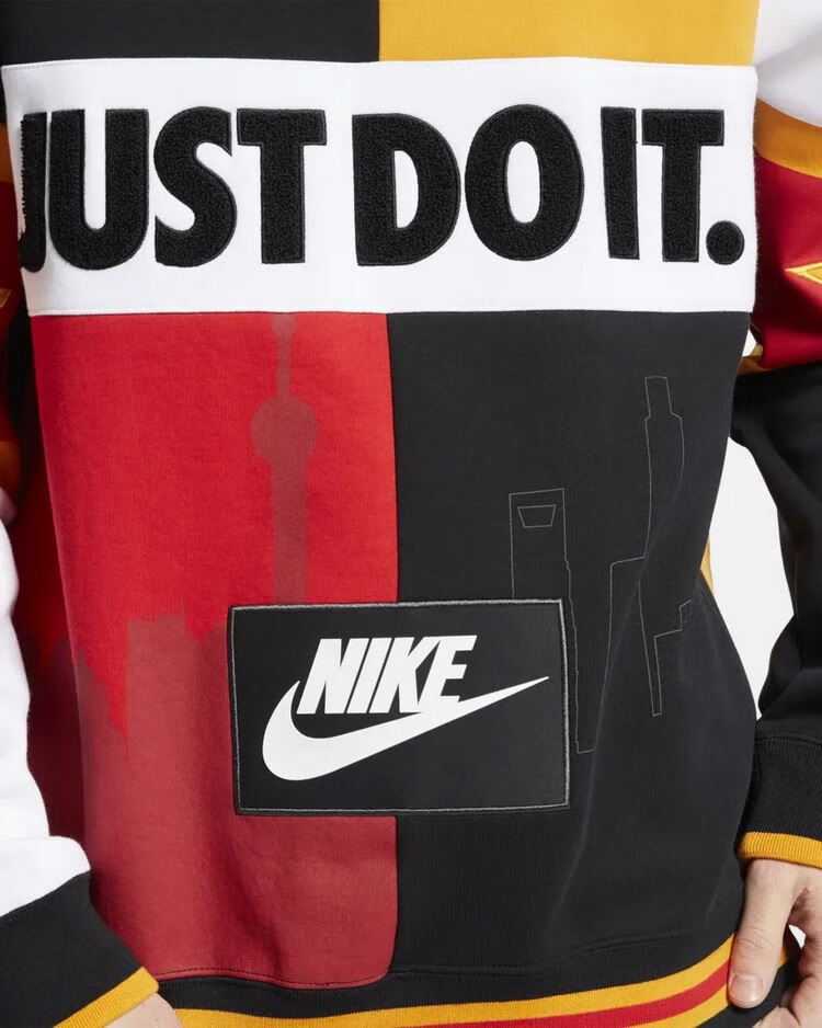 耐克(nike) nike nike耐克官方店秋城市限定卫衣上海拼接刺绣情侣