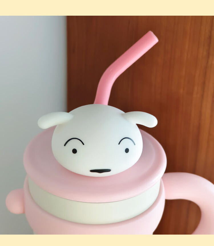 Crayon Shin-chan Jumbo Straw Insulated Tumbler Large Capacity Water Bottle High-Value Portable Ice Mug Birthday Gift for Women 8