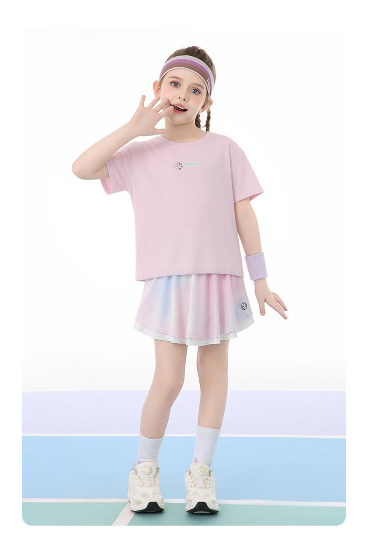 Disney Kids Summer Outfit 2026 New Outdoor Sports Casual Set Purple Tie-Dye Size 110 44