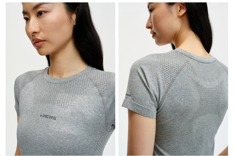 Biyinlefen [Lightweight Antibacterial Fabric] 2026 Spring Summer New Women's Casual Outdoor Commuting Quick-Dry Short Sleeve Crew Neck T-Shirt 9