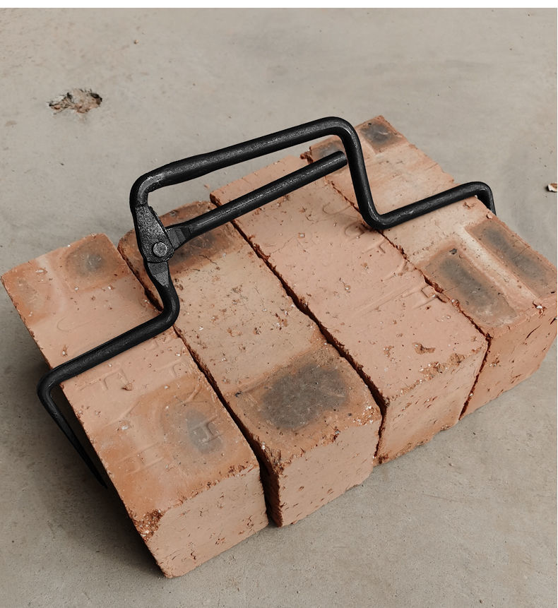 砖夹子红砖钳子大号加粗大力可调多功能搬砖神器钳工具提砖夹 14粗大