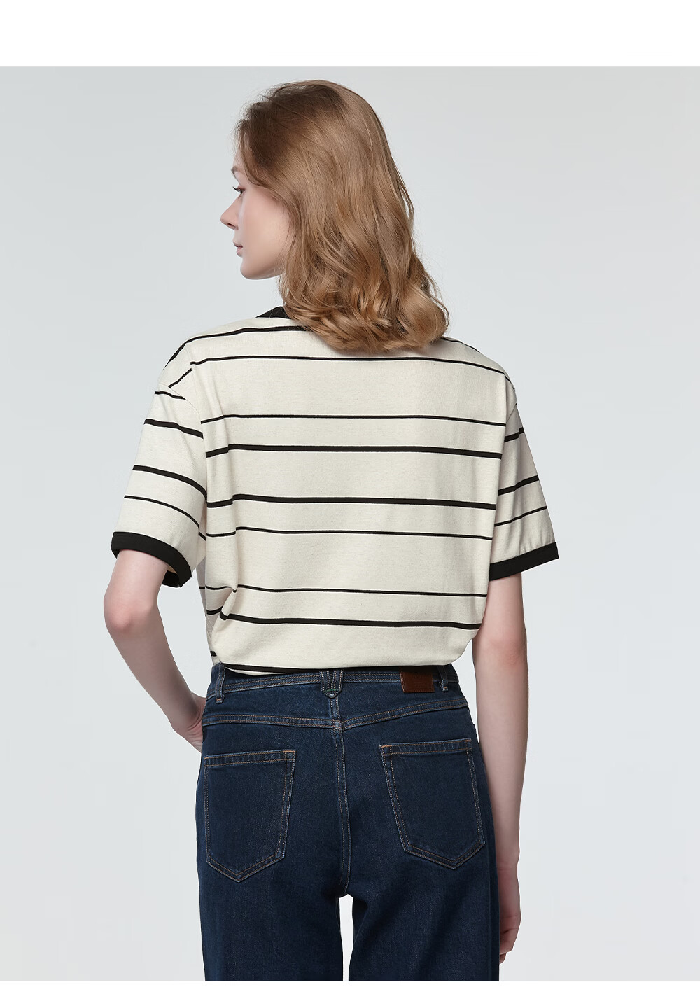 HAZZYS Women's Summer Striped Casual Loose T-Shirt ASTSE0CBE70 9