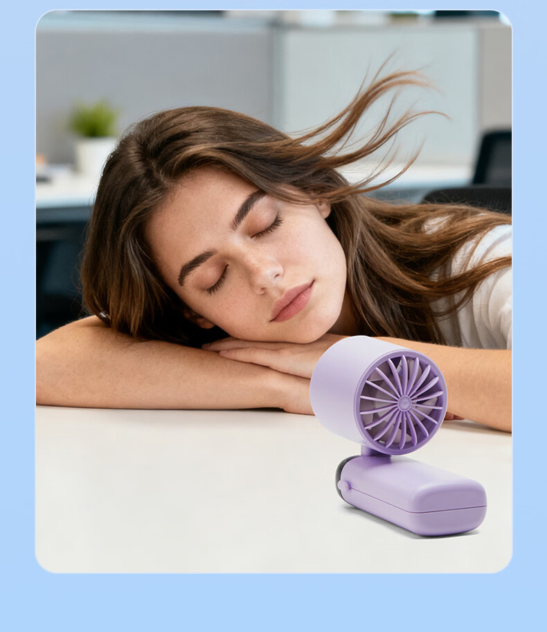 AUX Handheld Mini Fan Semiconductor Air Conditioner Cooling Portable Foldable Desktop USB Electric Fan Ice Compress Silent Long Battery Life Outdoor Student Cooling Gadget 15