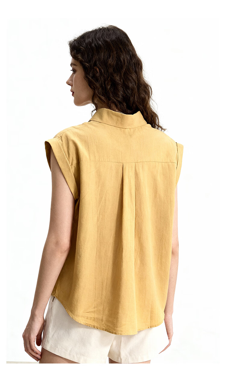 ENC Relaxed Fit Short Sleeve Shirt Gentle Elegant Casual Loose Versatile Women's Summer Slimming Top 10