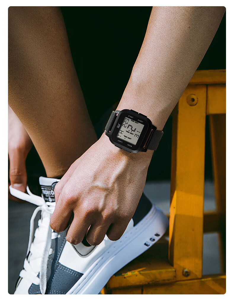 361° CET Final Exam Calendar Alarm Clock Timer Luminous Multifunction Casual Sports Digital Watch 10