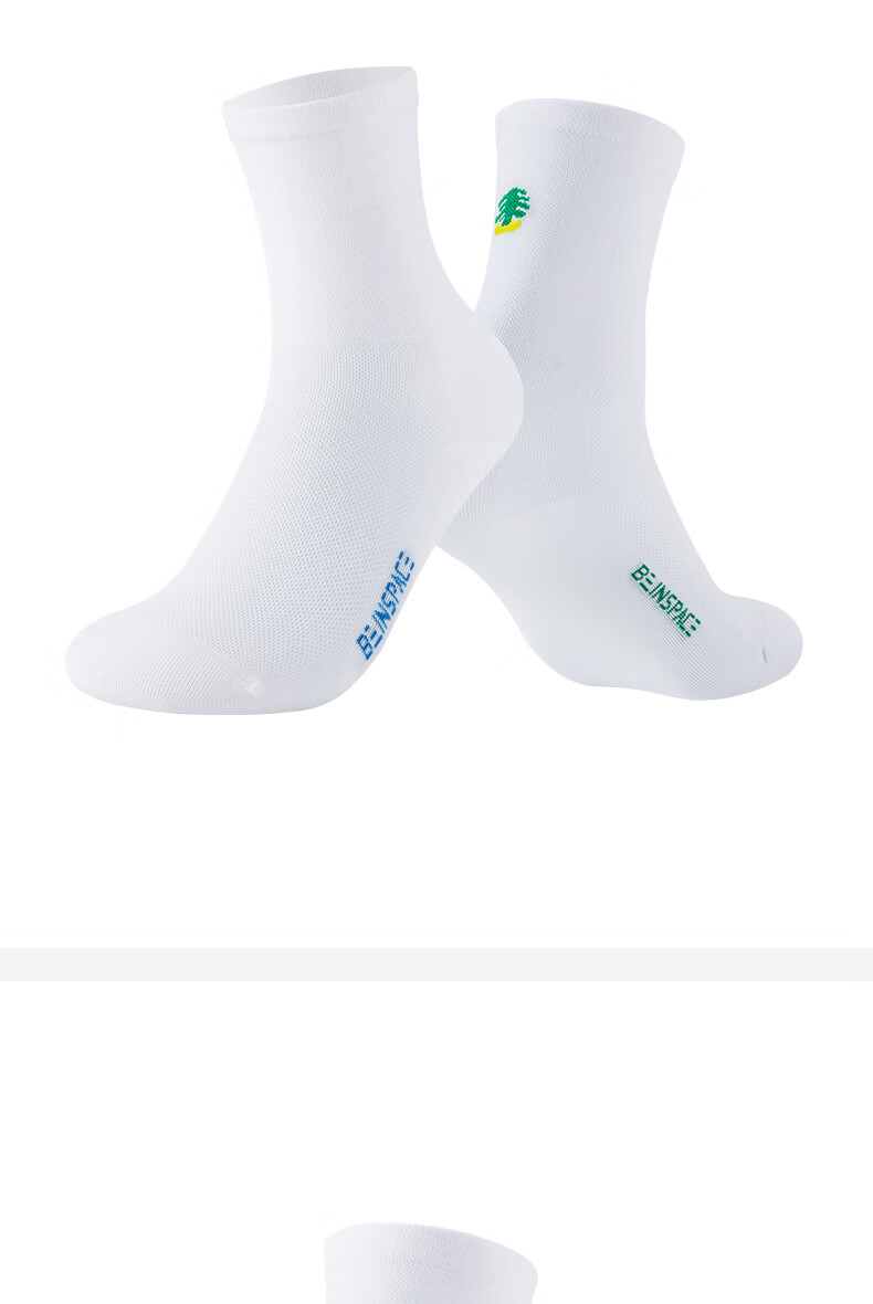 BEIN SPACE New Floral Series Breathable Sweat-Wicking Mid-Calf Outdoor Sports Socks SK09 for Men and Women 5