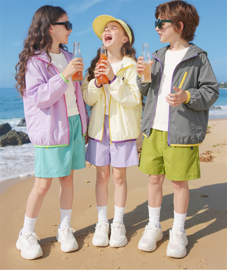Disney Kids Sun Protection Jacket Summer Cooling UPF50+ Boys Loose Fit Versatile Girls Sun Protection Coat Summer Wear 2