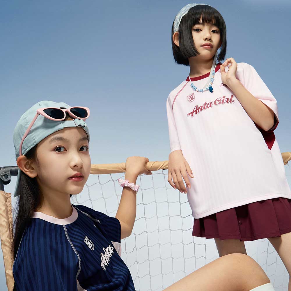 Anta Kids Girls Short Sleeve 2026 Summer Comfortable Skin-friendly Outdoor Quick-dry T-shirt TA62626103 15