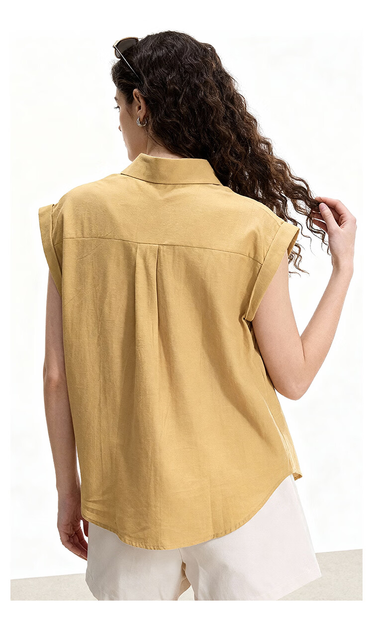 ENC Relaxed Fit Short Sleeve Shirt Gentle Elegant Casual Loose Versatile Women's Summer Slimming Top 14