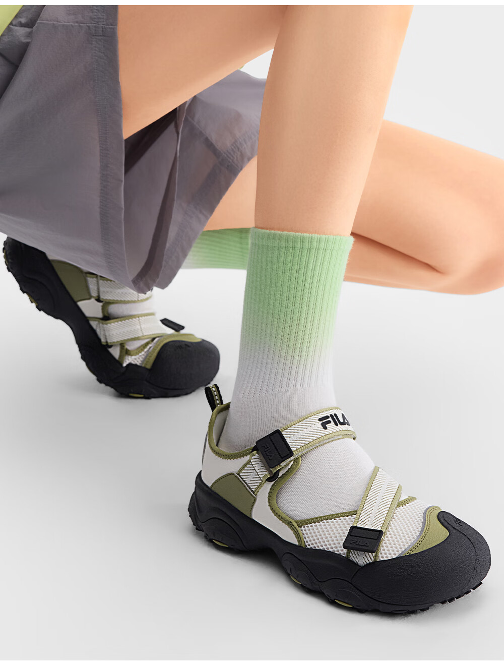 FILA Cat Paw 7 Mary Jane Sandals Women's Summer 2026 New Sports Beach Sandals 27