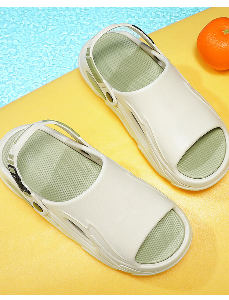 Jingzhenlianggong EVA Odor-Resistant Breathable Sandals Senma Style Mint Green Size 44-45 11