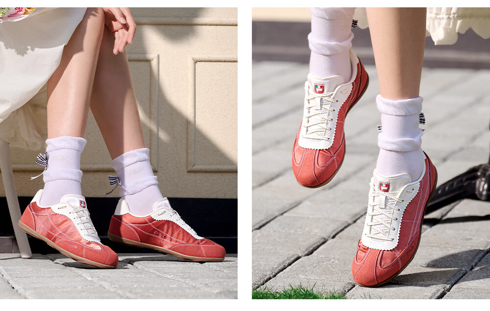 FILA Official Han So-hee Style Water Dance Shoes 1S Women's German Training Shoes 2026 Thin Sole Casual Sports Shoes 23