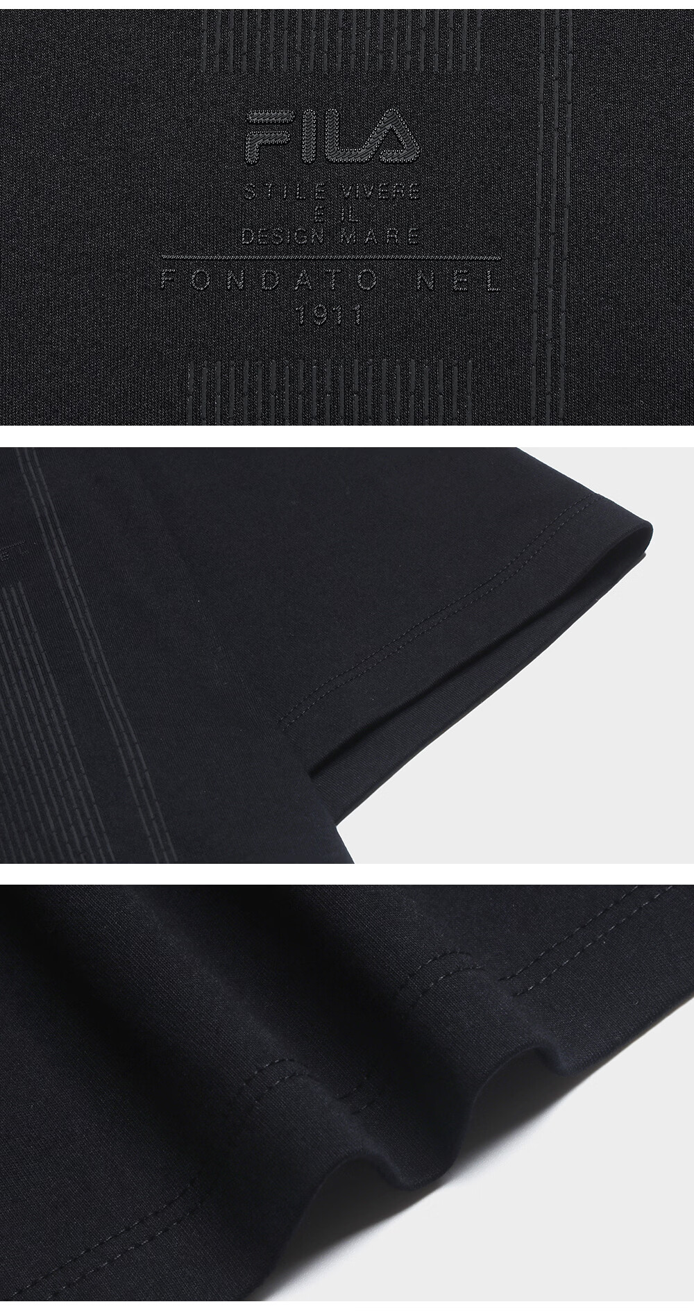 FILA Official Men's Knitted Short Sleeve Shirt 2026 Summer New Basic Casual Simple Commuter T-Shirt 18