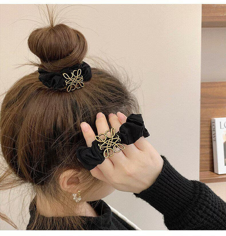 Yidai'er High Elasticity Simple Hair Tie Scrunchie for Women 2026 New French Style Premium Hair Accessory 17