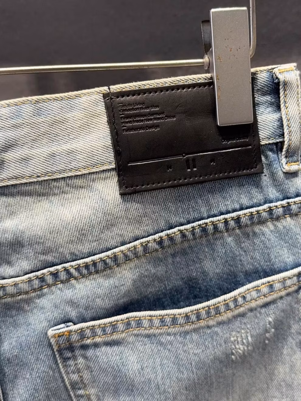 2026 Summer Trendy Brand Beggar Ripped Scratched Denim Shorts Men's Korean Version Trendy Straight Casual Five-point Pants, Blue 28_mkmklike.com