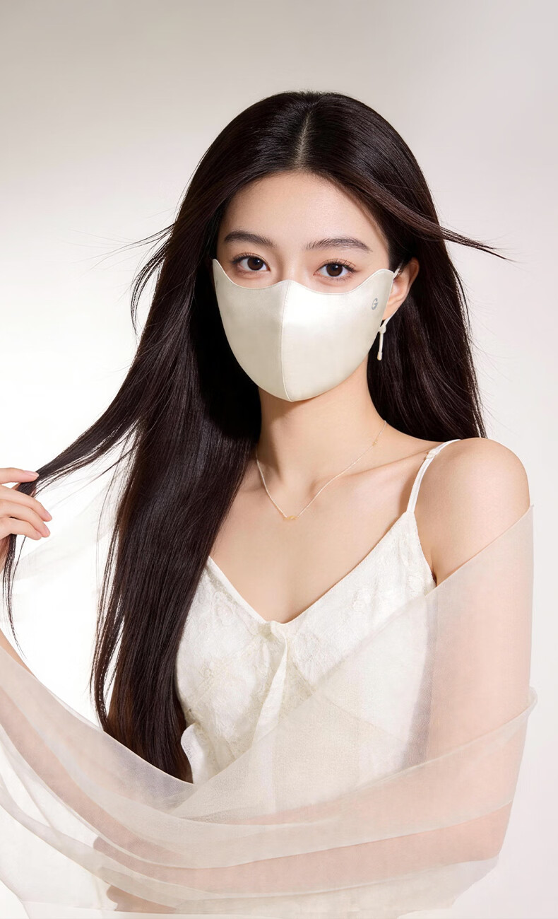 GOLOVEJOY High-Quality Silk Sun Protection Mask for Women, Mulberry Silk, Lightweight, Breathable, Non-Stuffy, Suitable for Sensitive Skin, UV Protection, Gift Box 17