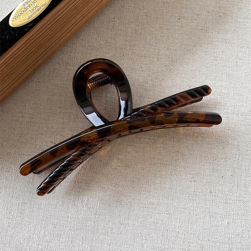 Idaer Korean Vintage Tortoiseshell Hair Claw Full Back Head Hair Clip Simple High-End Shark Clip 2026 New Hair Accessory 5