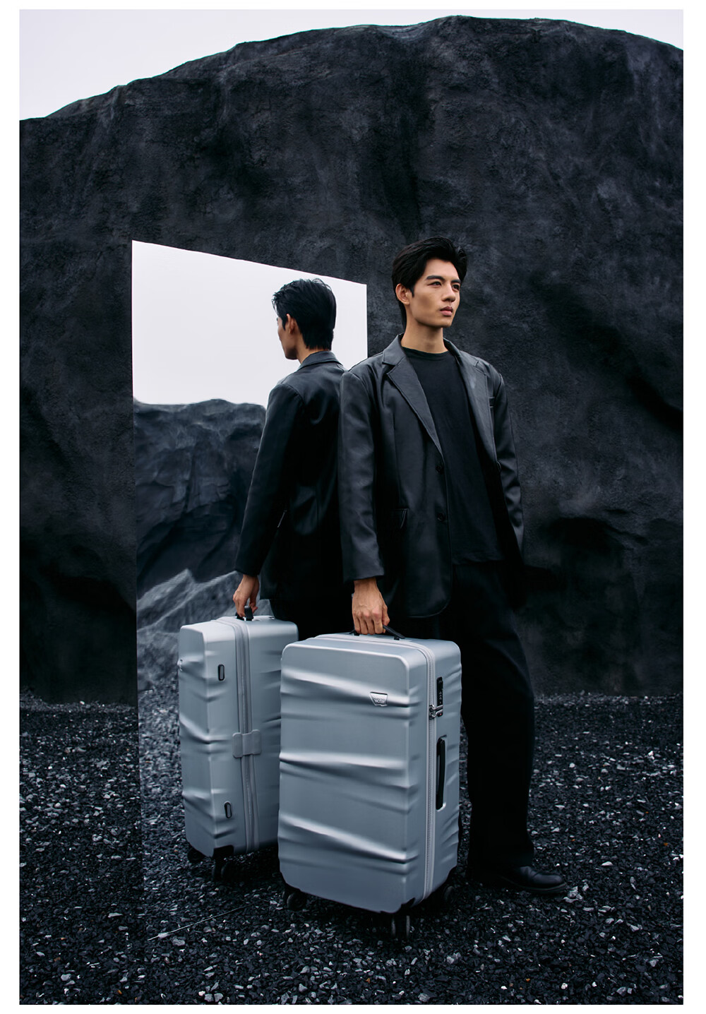 Kaifangshuiyu Openwater Detachable Luggage, 20-Inch Large Capacity Carry-On Suitcase for Men And Women, Business Travel Trolley Case with Password Lock 24