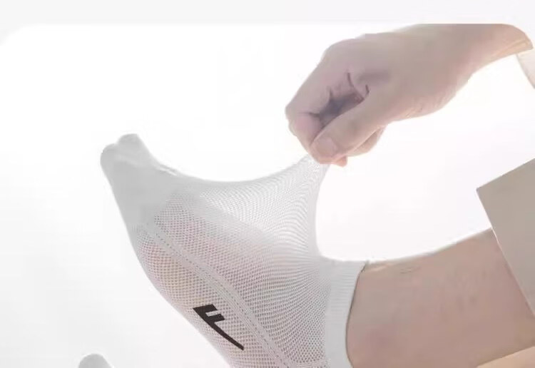 Warrior Men's Socks, Thin And Breathable for All Seasons, Odor-Resistant Mesh Short Socks, Xinjiang Cotton, 7A Grade Antibacterial And Sweat-Absorbing Short Sports Socks 12