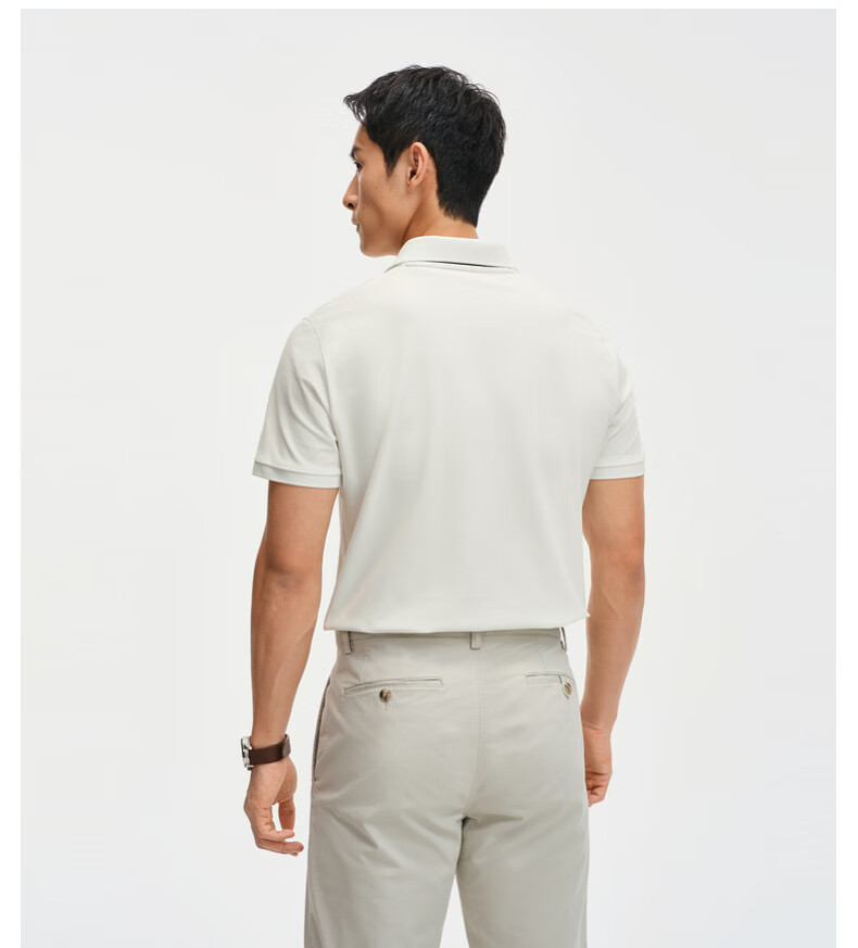Biyinlefen [Ice Oxygen Bar] 2026 Spring Summer New Men's Casual Multi-Color Antibacterial Cooling Stretch Short Sleeve Polo Shirt T-Shirt 14