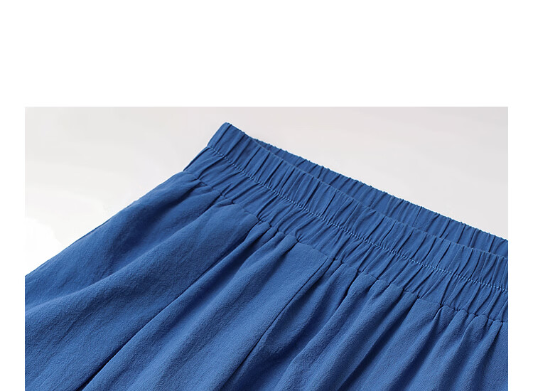 INMAN INMAN Fashion-Forward Blue And White Porcelain Klein Blue Irregular Midi Skirt, Summer 2026 Long Skirt, Klein Blue XL 7