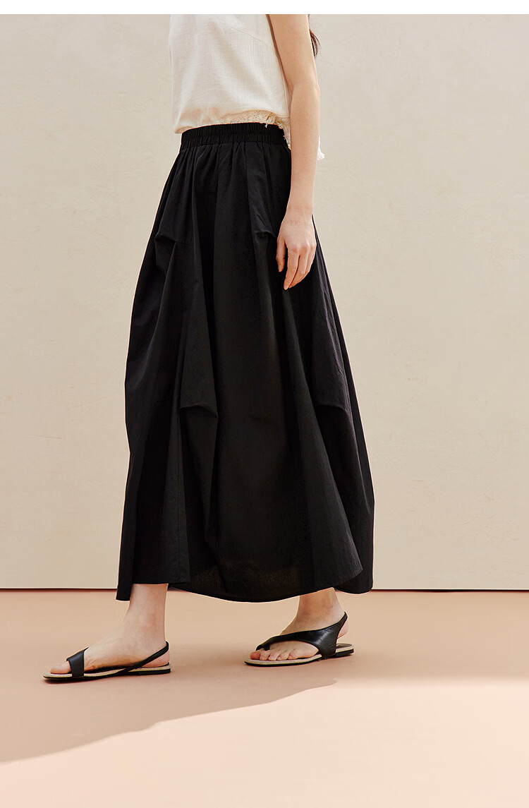 INMAN INMAN Fashion-Forward Blue And White Porcelain Klein Blue Irregular Midi Skirt, Summer 2026 Long Skirt, Klein Blue XL 15