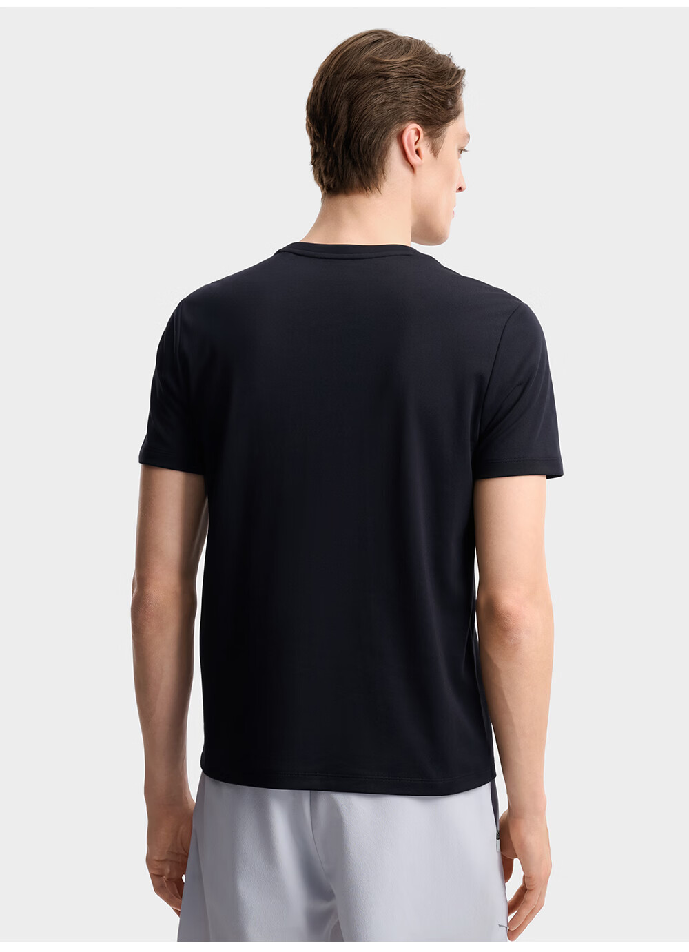 FILA Official Men's Knitted Short Sleeve Shirt 2026 Summer New Basic Casual Simple Commuter T-Shirt 6