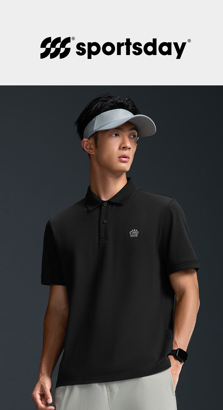 HLA Hailan Home Men's Short Sleeve Polo 26 Summer Sports Cooling Moisture-Wicking Shirt 1