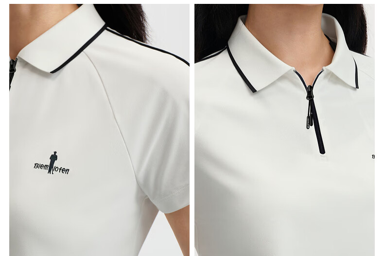 Biyinlefen [Sun Protection Quick-Dry Fabric] 2026 Spring Summer New Women's Casual Commuter Outdoor Polo Shirt with Turn-Down Collar and Short Sleeves 9
