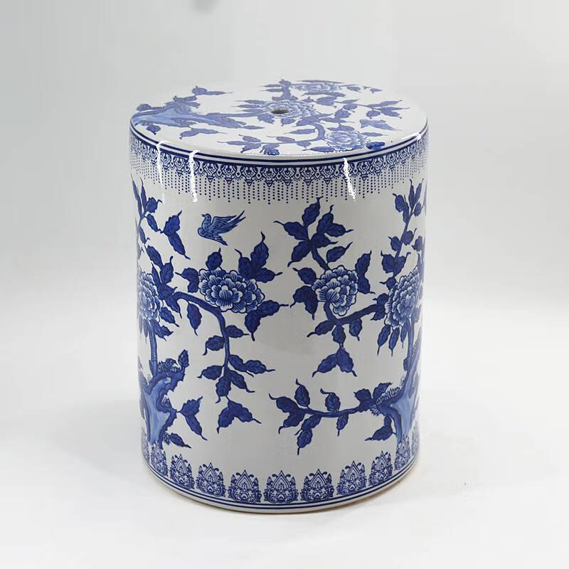 【精选好物】青花瓷鼓凳 手绘青花瓷换鞋凳陶瓷鼓凳梳妆凳子新古典