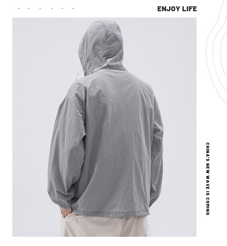 PLAYBOY Ice Silk Men's Sunscreen Jacket 2026 New Summer Lightweight Versatile Outdoor Men's Sun Protection Shirt 9