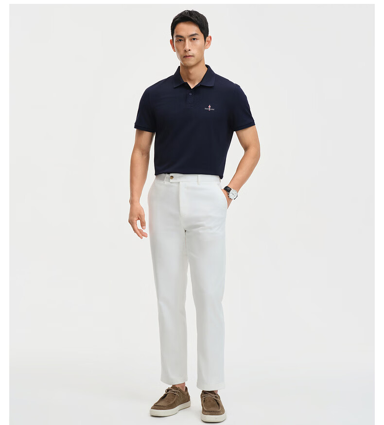 Biyinlefen [Ice Oxygen Bar] 2026 Spring Summer New Men's Casual Multi-Color Antibacterial Cooling Stretch Short Sleeve Polo Shirt T-Shirt 11