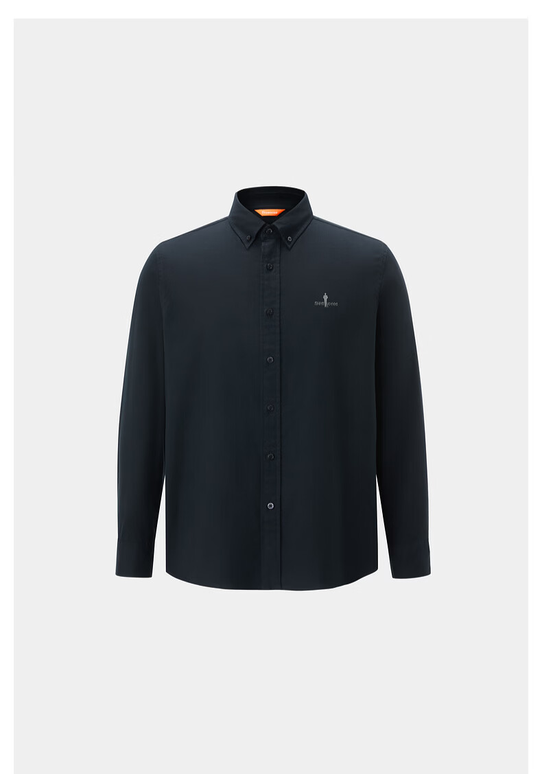Biyinlefen [Oxford Fabric] 2026 Spring New Men's Casual Commuter Office Shirt Dry and Easy-Care Long Sleeve Shirt 1