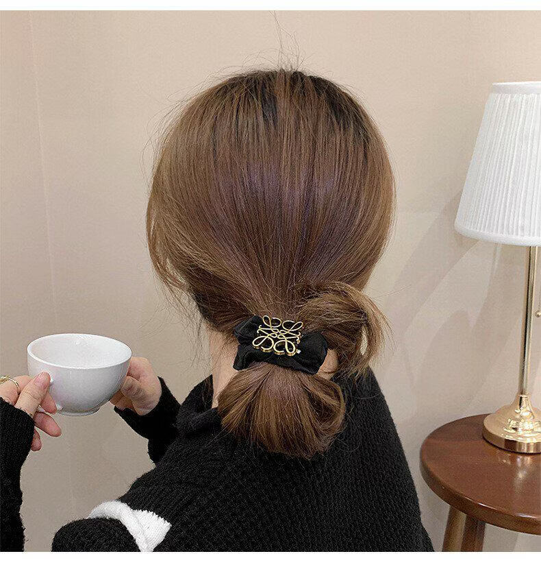 Yidai'er High Elasticity Simple Hair Tie Scrunchie for Women 2026 New French Style Premium Hair Accessory 19