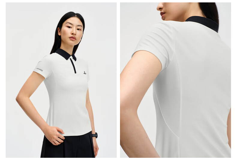 Biyinlefen [Sun Protection Quick-Dry Fabric] 2026 Spring Summer New Women's Casual Commuter Outdoor Cooling Short Sleeve Polo Shirt 12